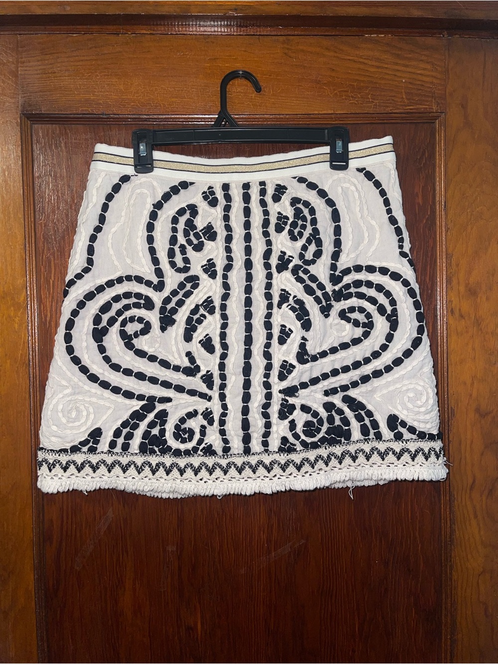 Maeve Carys Embroidered Mini Skirt